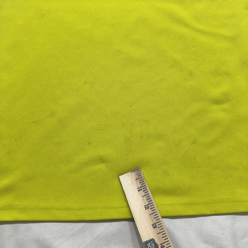 DKNY Sport Neon Yellow 1/4‎ Zip Pullover Mens XS Athletic Y2K Logo